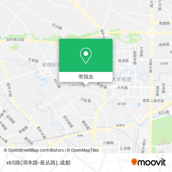 x65路(润丰路-蚕丛路)地图