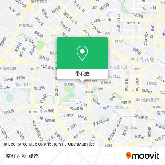 南红古琴地图