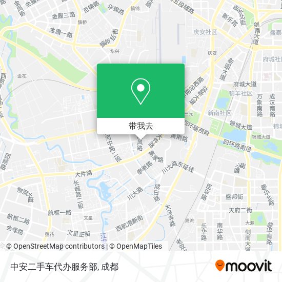 中安二手车代办服务部地图