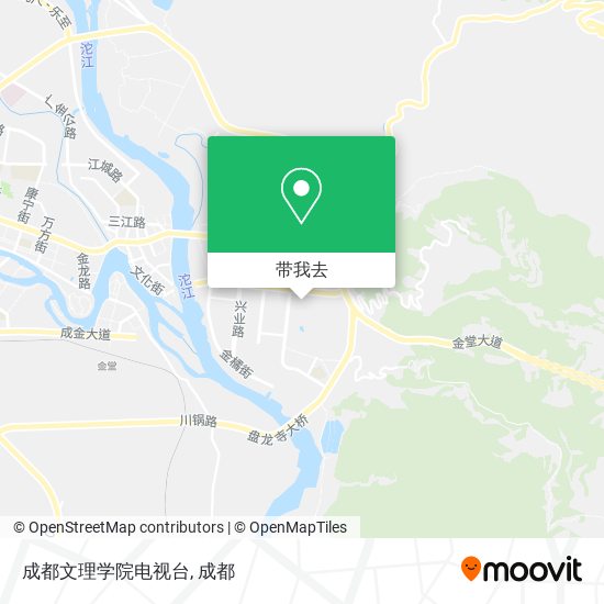 成都文理学院电视台地图