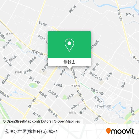 蓝剑水世界(檬梓环街)地图
