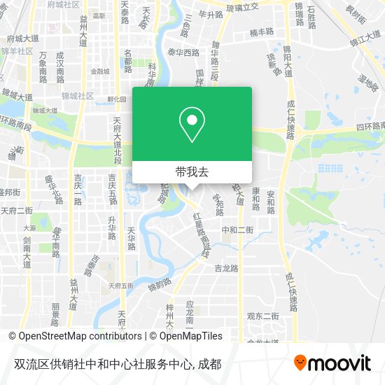 双流区供销社中和中心社服务中心地图