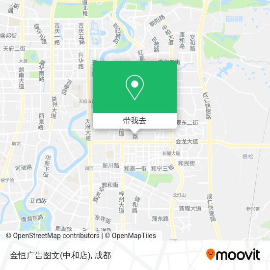 金恒广告图文(中和店)地图