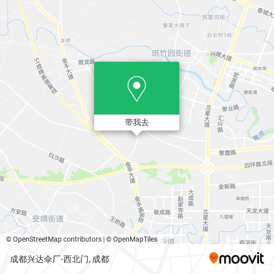 成都兴达伞厂-西北门地图