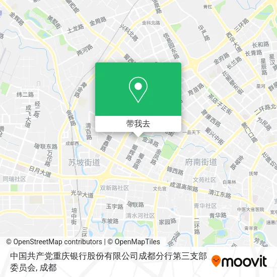 中国共产党重庆银行股份有限公司成都分行第三支部委员会地图