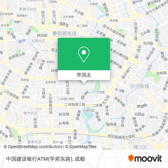 中国建设银行ATM(学府东路)地图