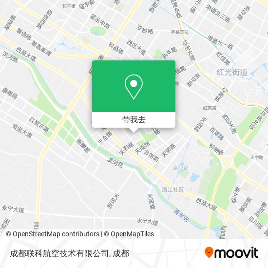成都联科航空技术有限公司地图