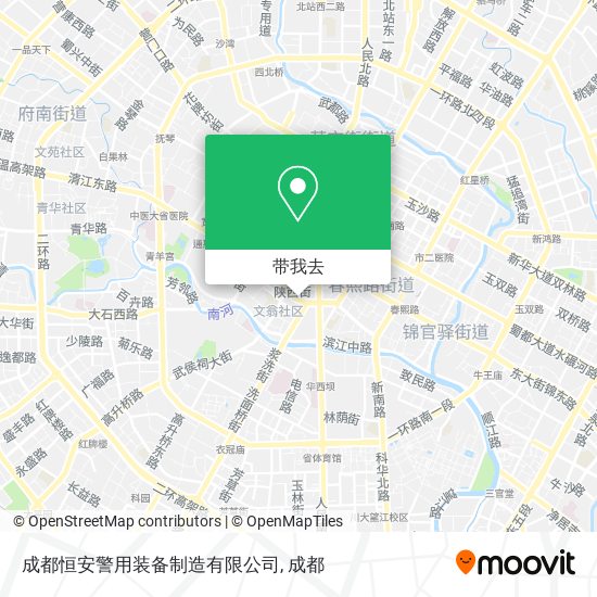 成都恒安警用装备制造有限公司地图