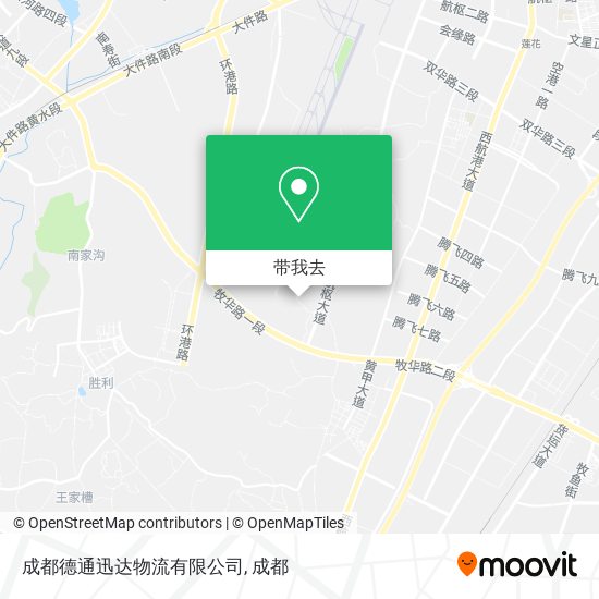 成都德通迅达物流有限公司地图