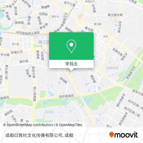 成都日敦社文化传播有限公司地图