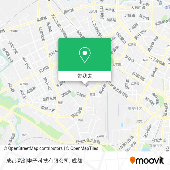 成都亮剑电子科技有限公司地图
