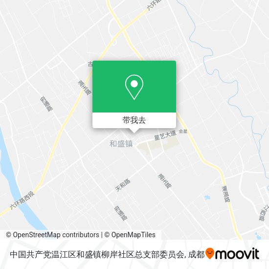 中国共产党温江区和盛镇柳岸社区总支部委员会地图