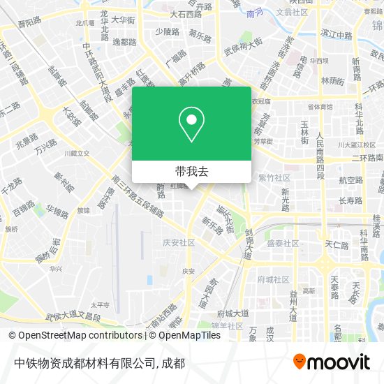 中铁物资成都材料有限公司地图