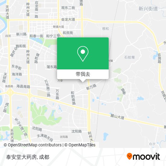 泰安堂大药房地图
