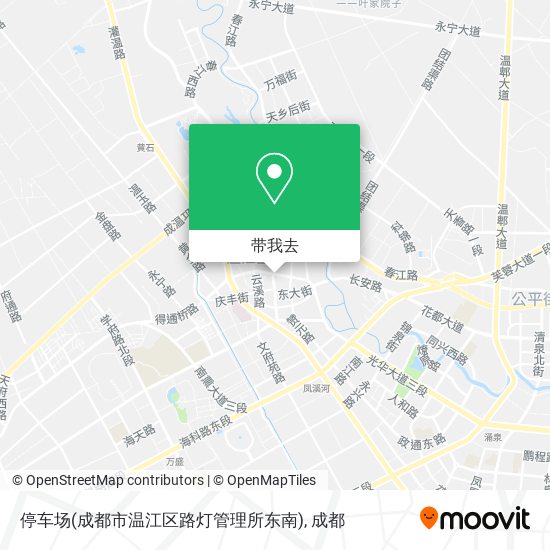 停车场(成都市温江区路灯管理所东南)地图