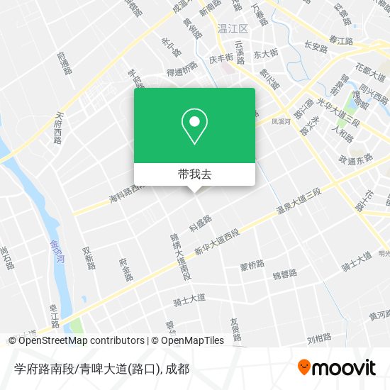 学府路南段/青啤大道(路口)地图
