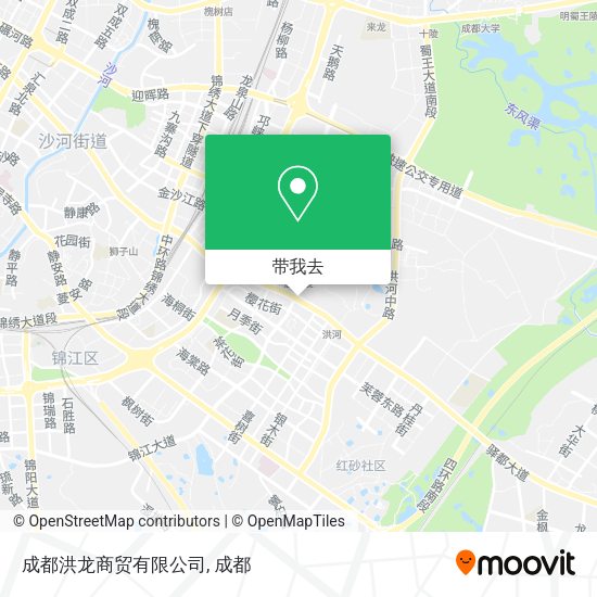 成都洪龙商贸有限公司地图