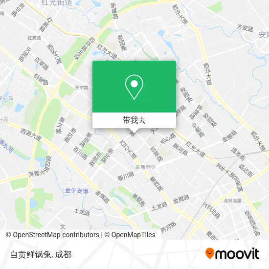 自贡鲜锅兔地图