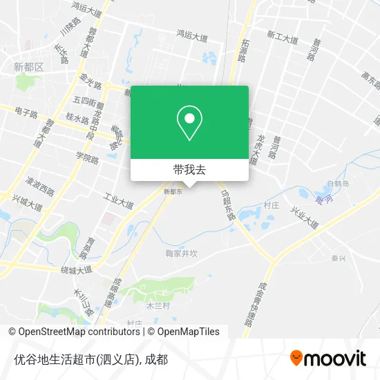 优谷地生活超市(泗义店)地图