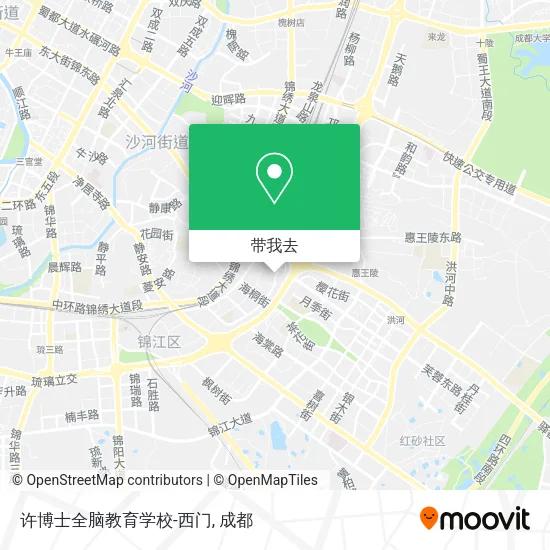 许博士全脑教育学校-西门地图
