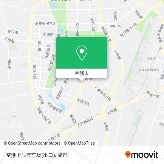 空港上辰停车场(出口)地图