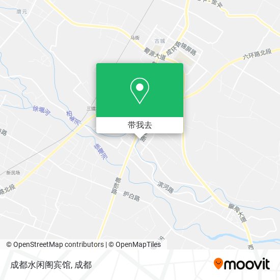 成都水闲阁宾馆地图