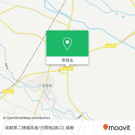成都第二绕城高速/沙西线(路口)地图