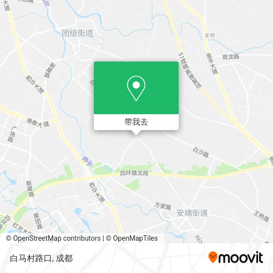 白马村路口地图