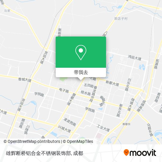 雄辉断桥铝合金不锈钢装饰部地图