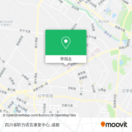 四川省听力语言康复中心地图