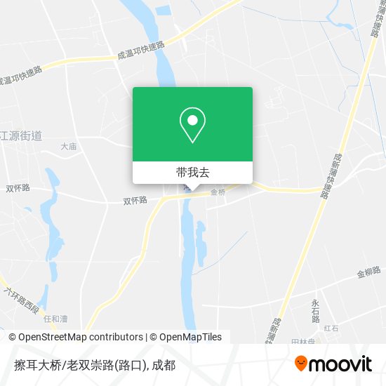 擦耳大桥/老双崇路(路口)地图