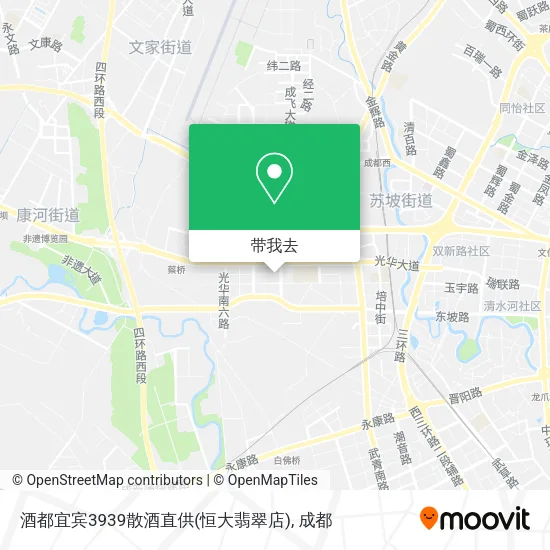 酒都宜宾3939散酒直供(恒大翡翠店)地图