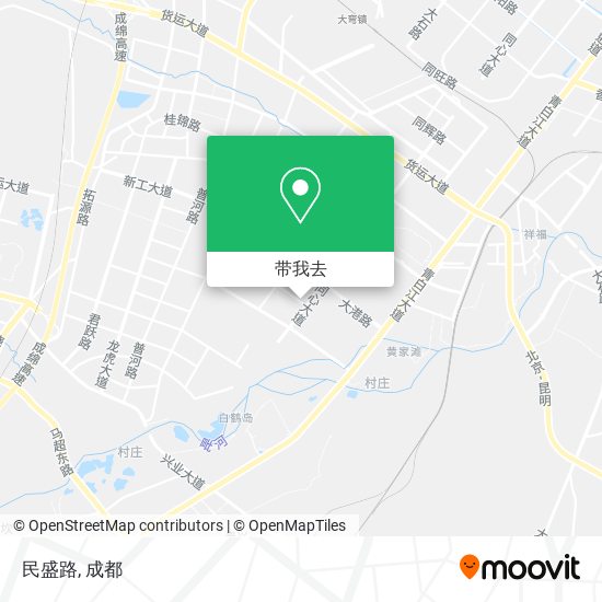 民盛路地图