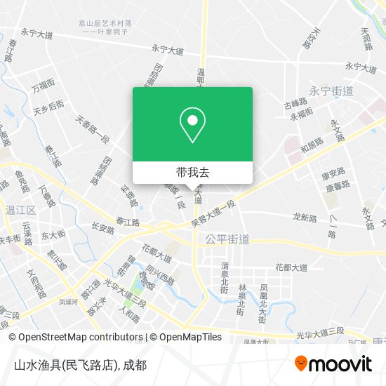 山水渔具(民飞路店)地图