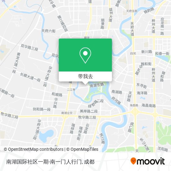 南湖国际社区一期-南一门人行门地图