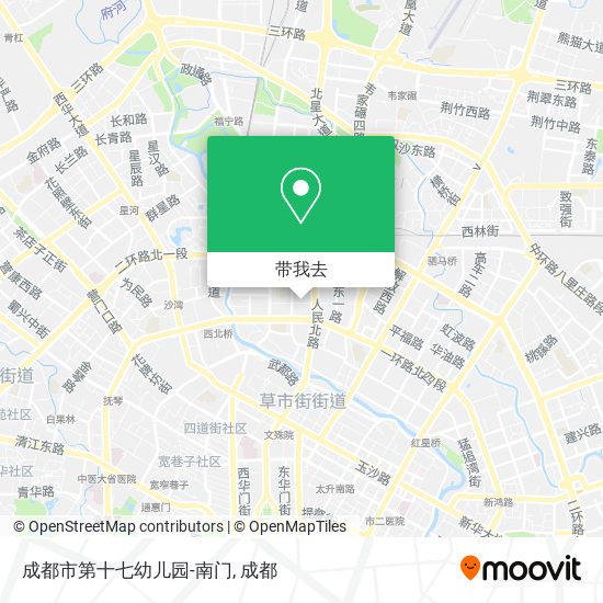 成都市第十七幼儿园-南门地图