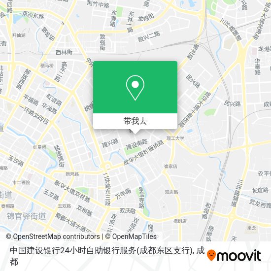 中国建设银行24小时自助银行服务(成都东区支行)地图
