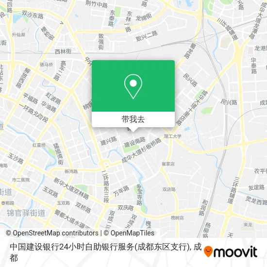 中国建设银行24小时自助银行服务(成都东区支行)地图