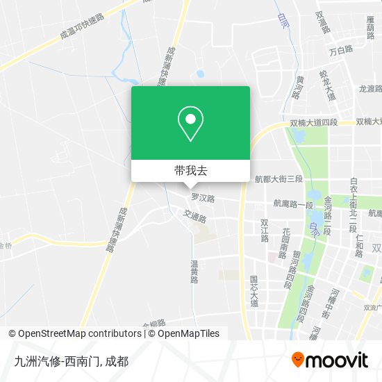 九洲汽修-西南门地图