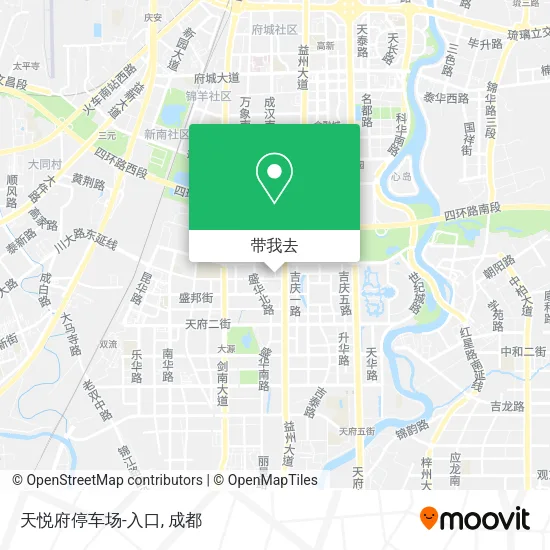 天悦府停车场-入口地图