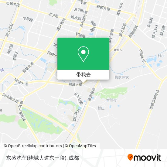 东盛洗车(绕城大道东一段)地图