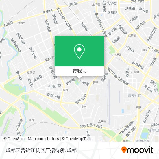 成都国营锦江机器厂招待所地图