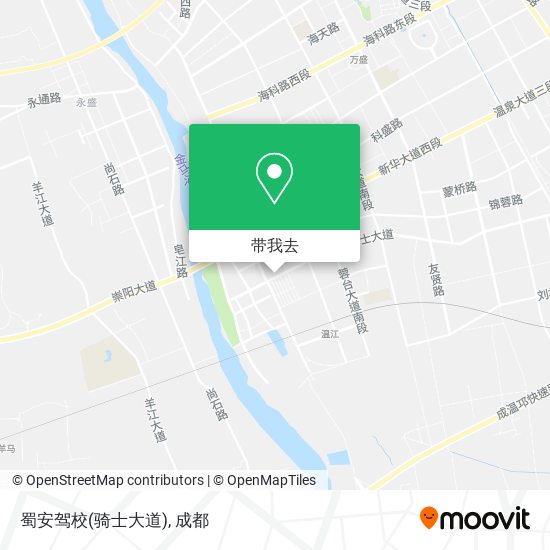 蜀安驾校(骑士大道)地图