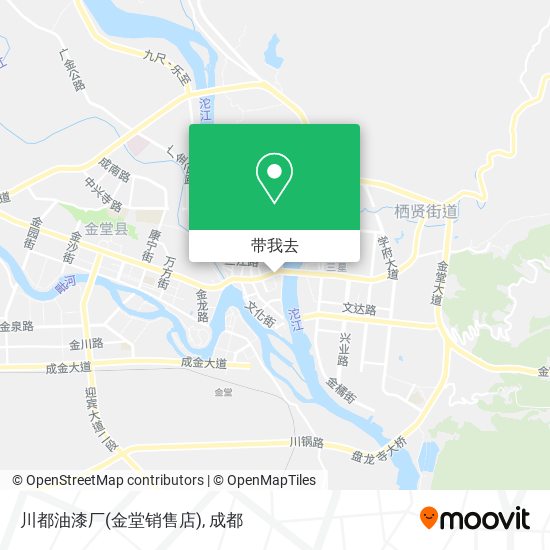 川都油漆厂(金堂销售店)地图