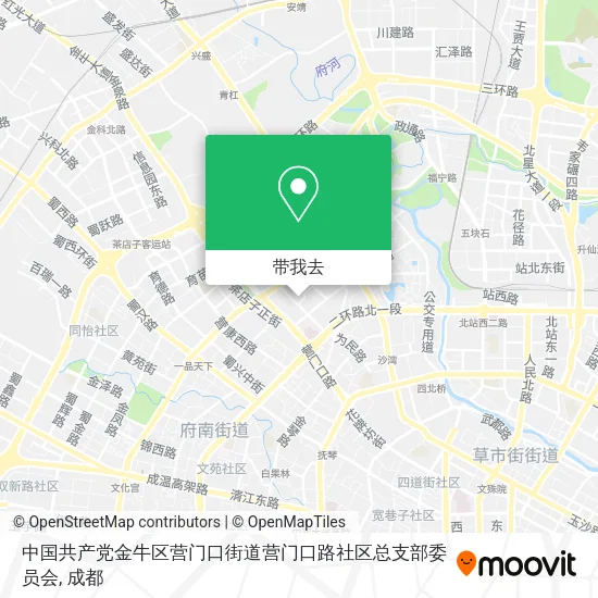 中国共产党金牛区营门口街道营门口路社区总支部委员会地图