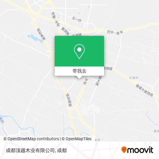 成都顶越木业有限公司地图