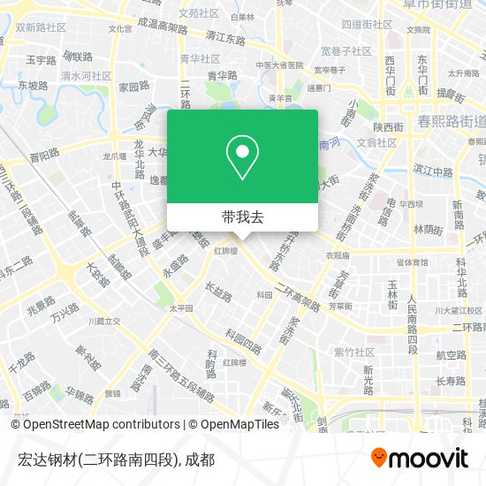 宏达钢材(二环路南四段)地图