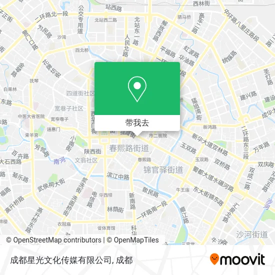 成都星光文化传媒有限公司地图