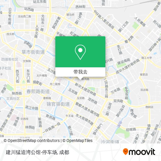 建川猛追湾公馆-停车场地图