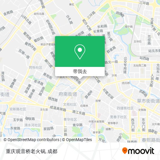 重庆观音桥老火锅地图